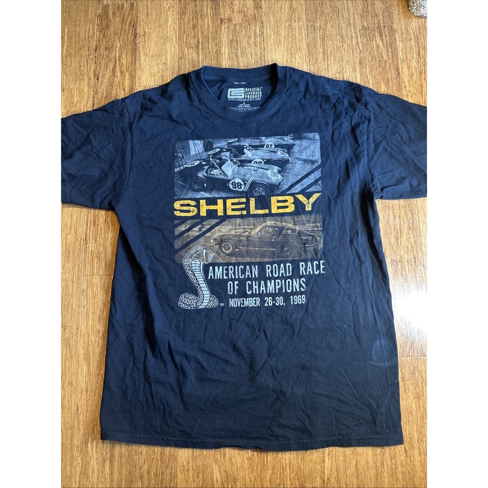 Shelby Cobra Mustang American Road Race 1969 repro SS cotton t-shirt Adult Large
